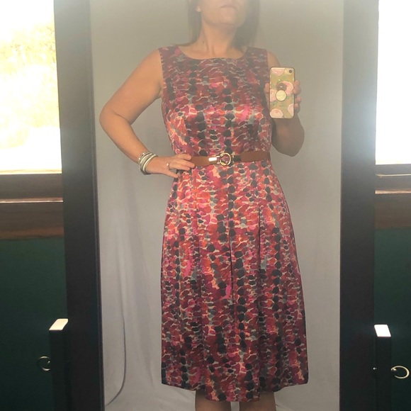 Kate Hill Dresses & Skirts - Kate Hill 10 multicolored floral midi dress NWOT
